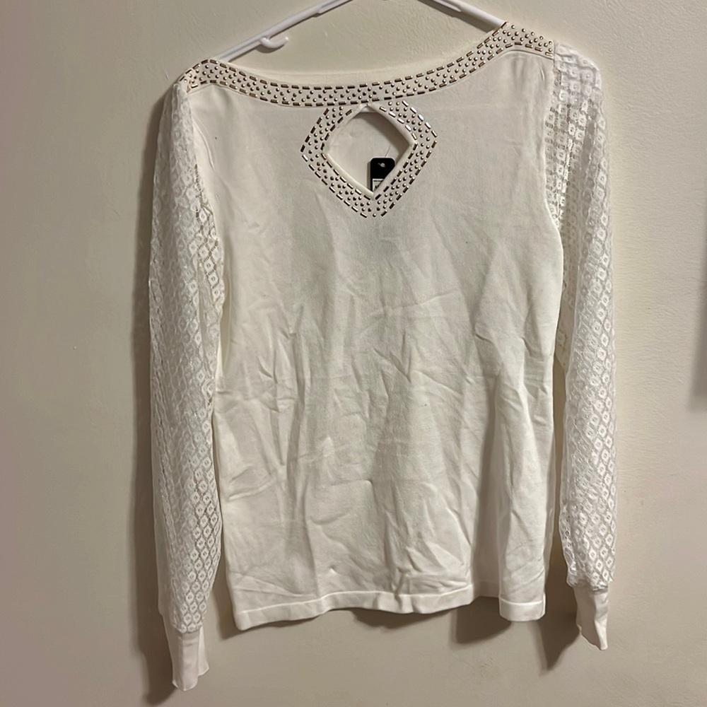 Beldini, size medium, white and gold, never worn.